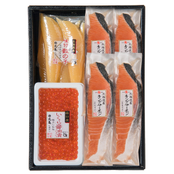 北海道キングサーモンと魚卵詰合せ